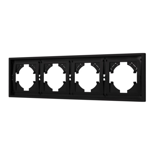 Рамка пластиковая FRM-TENDO-SFPL-4-BK Arlight 054654