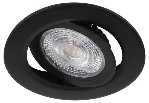 Светильник светодиодный встраиваемый ЭРА KL LED 25A-5 4K BK 5Вт 4000К круглый поворотный черный Б0068180