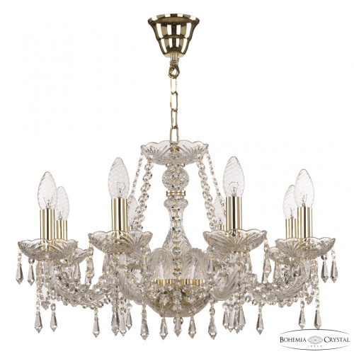 Люстра хрустальная 104/8/195 G Bohemia Ivele Crystal (Богемия Ивеле Кристалл)