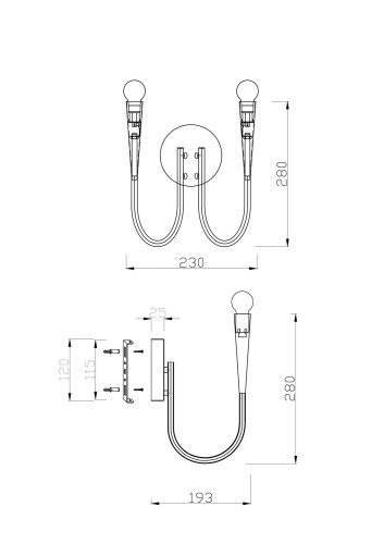 Настенный светильник (бра) Freya FR5253WL-02N фото 13