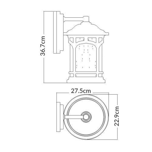 Настенный фонарь QZ-MARBLEHEAD2-M Quoizel, арт. QZ-MARBLEHEAD2-M фото 2