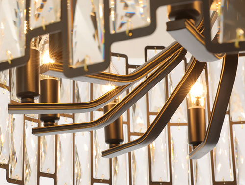 Люстра D8524P/S black/clear фото 3 Люстра D8524P/S black/clear фото 3