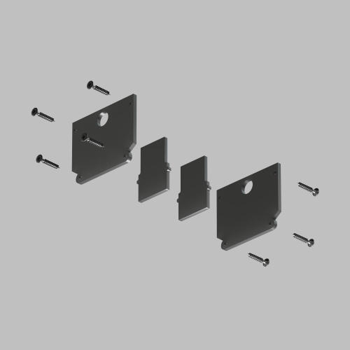 TR2025-BK Комплект торцевых заглушек для трека SMART ONE