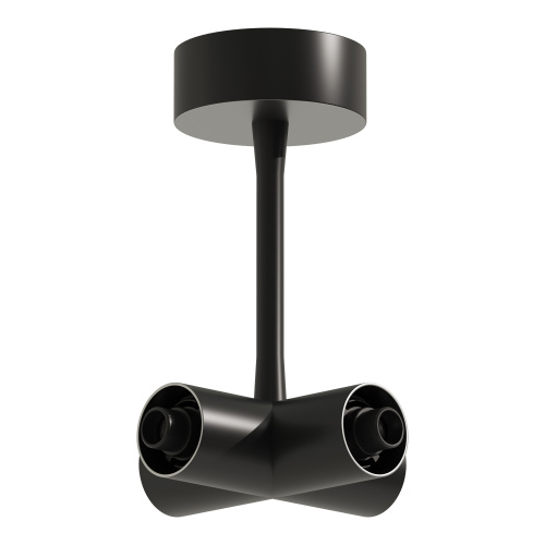 ST1602.469.00 Потолочный токопроводящий X-коннектор ST-Luce Черный TECHNO фото 2