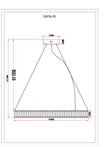 Люстра подвесная светодиодная Moderli V10731-PL Asti фото 5