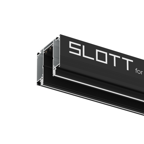 TR2014-BK Профиль-трек SLOTT for DENKIRS SMART, для натяжных потолков, 2 м, алюминий, черный фото 4