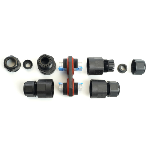 Соединитель-коннектор LD542  3-контактный на 4 выхода, с СМК221 пружинным контактом IP68, черный фото 4