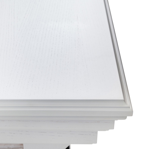 Каминокомплект ATHENA CORNER/АТЛАНТА УГЛ. GR Белый с очагом Электроочаг EVRIKA 25.5 фото 9