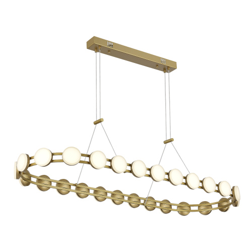 SL6610.203.26 Светильник подвесной ST-Luce золотистый/белый LED 1*50W 4000K MONRO фото 4