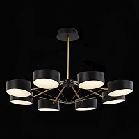 SLE6005-402-08 Светильник потолочный Черный, Золотистый/Черный LED 8*10W VALLE