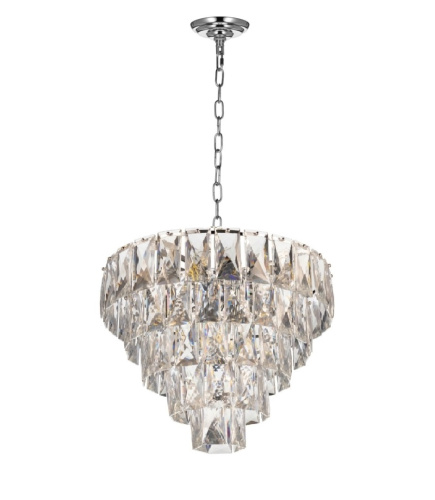 Хрустальная подвесная люстра Lumina Deco Reeli LDP 6004-400 CHR фото 3