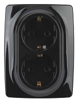 Розетка ЭРА 12 2x2P E Schuko 16A 250V 12-2106-06 Б0031233