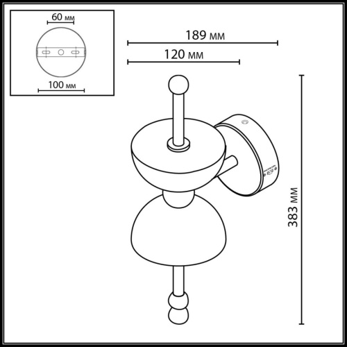 Настенный светильник Odeon Light Feliz L-Vision 6685/7WL фото 5
