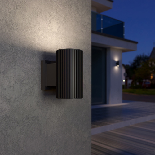 Уличный настенный светильник Strict IP54 1404 Techno черный фото 2