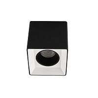 DK3080-BW+BK Светильник накладной IP 20, 10 Вт, GU5.3, LED, черно-белый/черный, пластик