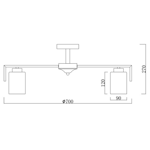 Светильник на штанге Escada 1142/7P E27*60W Silver фото 6
