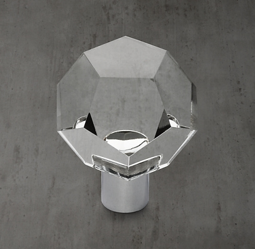 Ручка-кнопка Camden Crystal d.3.2 Polished Chrome