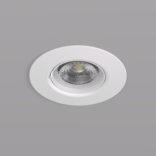 DK3028-WH Встраиваемый светильник, IP 20, 10 Вт, GU5.3, LED, белый, пластик фото 3