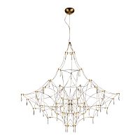 SL6601.213.114 Светильник подвесной ST-Luce Золотистый/Прозрачный LED 114*0,5W 3000K GRAVETTA