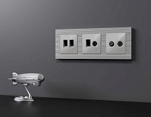 Лицевая панель AMBRELLA VOLT ALFA AP4133