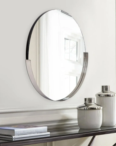 Серебряное настенное зеркало "Хамбл"