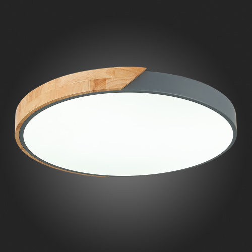 SLE200972-01 Светильник потолочный Серый, Светлое дерево/Белый LED 1*45W 3000K/4000K/6000K FESTA фото 12