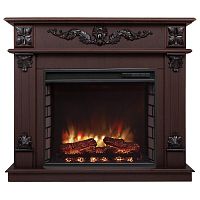 Каминокомплект PHILADELPHIA/ВЕРОНА Орех с очагом Электроочаг RICH/РИЧ 25.5