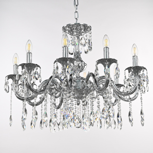 Люстра с хрустальными подвесками AL79101/10/250 A Ni Bohemia Ivele Crystal (Богемия Ивеле Кристалл) фото 4