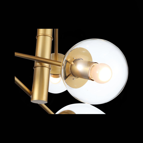 SL1150.203.08 Светильник подвесной ST-Luce Матовое золото/Прозрачный E27 8*40W (из 3-х коробок) LIORA фото 9