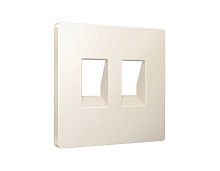 Лицевая панель для компьютерной/ телефонной двойной розетки Ambrella Volt AP3321