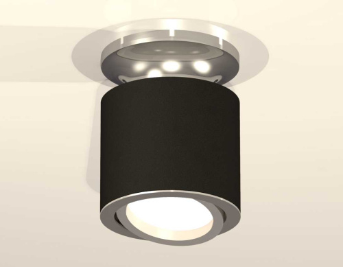 Комплект накладного светильника Ambrella light Techno Spot XS7402081 SBK/PSL черный песок/серебро полированное (N7927, C7402, N7003) фото 3