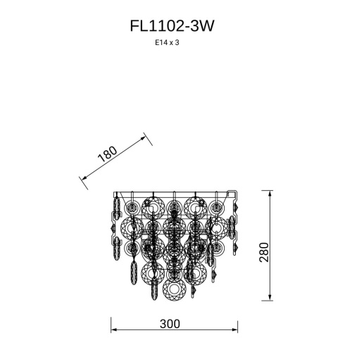 Бра Сampanella FL1102-3W фото 3 Бра Сampanella FL1102-3W фото 3