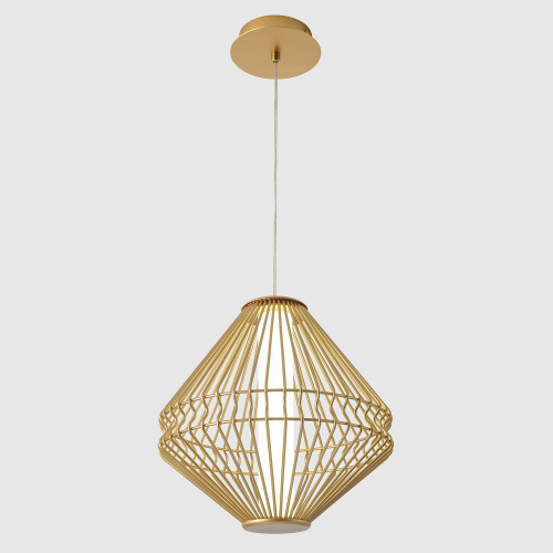 Светильник подвесной Crystal Lux CUADRA SP15W LED GOLD фото 2