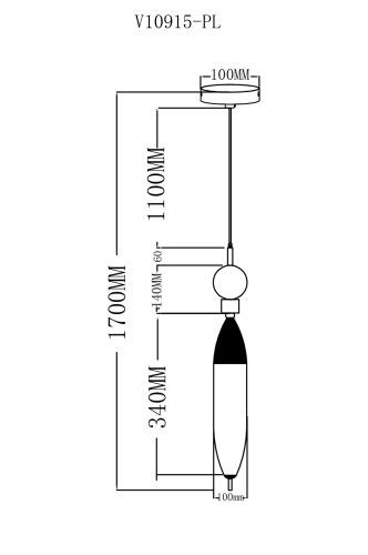 Светильник подвесной светодиодный Moderli V10915-PL Candle фото 7