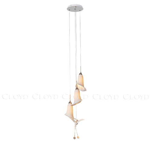 Подвесной светильник Cloyd OSANNA P3 / Ø28 см - керамика - белый (арт.11888) фото 6