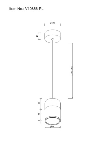 Светильник подвесной светодиодный Moderli V10866-PL Rinna фото 5