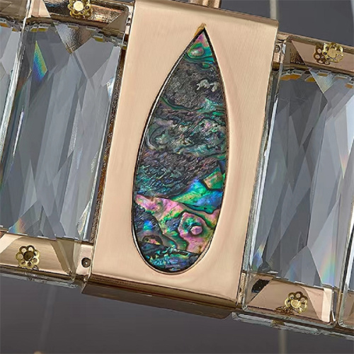 Люстра D8016P/R/D800 gold/clear фото 2