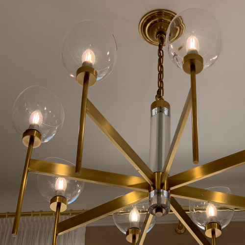 Люстра Cloyd CASSADY-B C8 / Ø87 см - латунь (арт.10380)