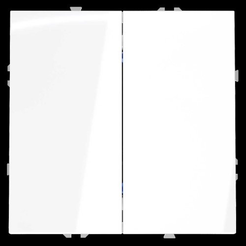 Перекрестный переключатель встраиваемый S70 двухклавишный 10А, (белый глянцевый) Voltum VLS020501 фото 7