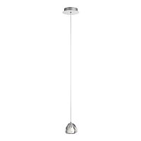 SL6017.101.01 Светильник подвесной ST-Luce Хром/Прозрачный с пузырьками воздуха LED 1*3W 3000K WATERFALL