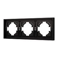 Рамка пластиковая FRM-TENDO-PL-3-BK Arlight 053844