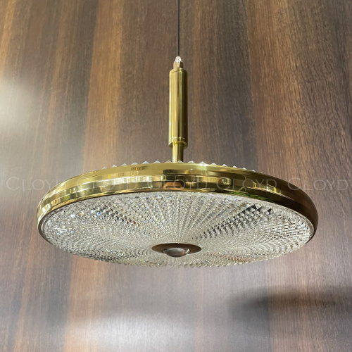 Подвесной светильник Cloyd DISCA P1 / Ø42 см - золото (арт.11252)