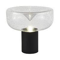 SL6014.424.01 Прикроватная лампа ST-Luce Черный/С пузырьками воздуха E27 1*40W RIPPLE