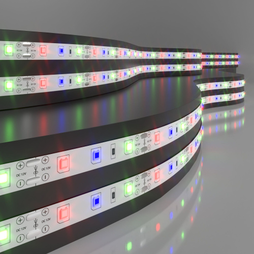 Светодиодная лента 12 В 4,8 Вт/м 60 Led/м 2835 IP20, RGB, 5 м Лента светодиодная 12V 4,8W 60Led 2835 IP20 RGB, 5м