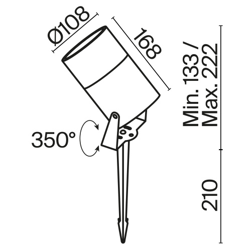 Ландшафтный светильник Outdoor O050FL-L15GF3K фото 8