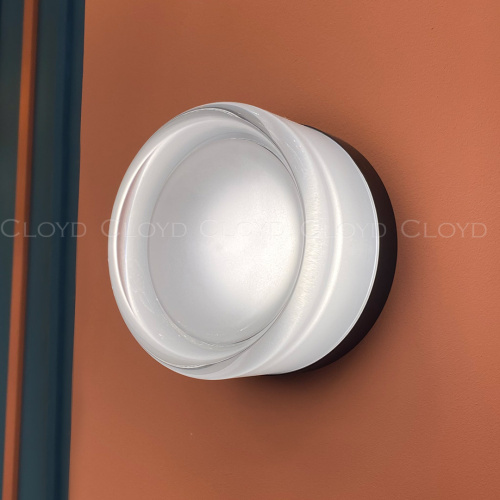 Бра Cloyd NANO W1 / шир. 14 см - черный - прозрачн. стекло (арт.20382) фото 2