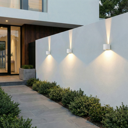 Уличный настенный светильник с регулируемыми лучами BLADE 3000K белый 1518 TECHNO LED фото 2