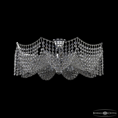Потолочный светильник хрустальный 77081/58 Ni Bohemia Ivele Crystal (Богемия Ивеле Кристалл)