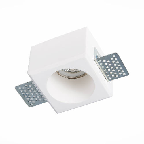 ST252.508.01 Св-к встр. из гипса Белый GU10 1*50W  IP20 L80xW80xH52 180-240V Без ламп Встраиваемые светильники фото 5