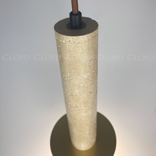 Подвесной светильник Cloyd CLARNET-C P1 / выс. 33 см - травертин (арт.11542) фото 2